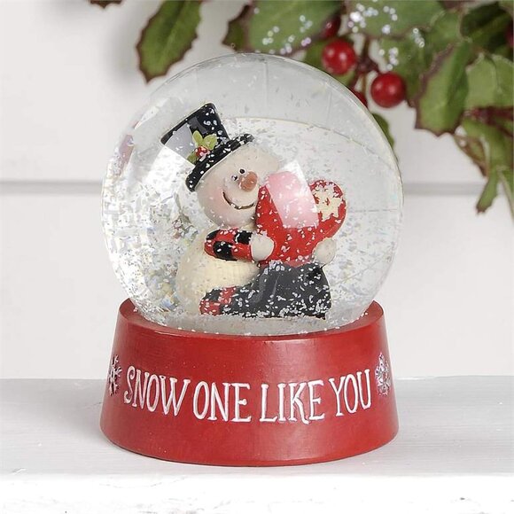 Snow One Like You Christmas Snow Globe with Snowman - Picture 2 of 2